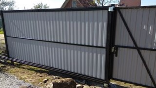 Купить сваи для ворот в Скопин. Заказать ворота на сваях под ключ от 21788 руб